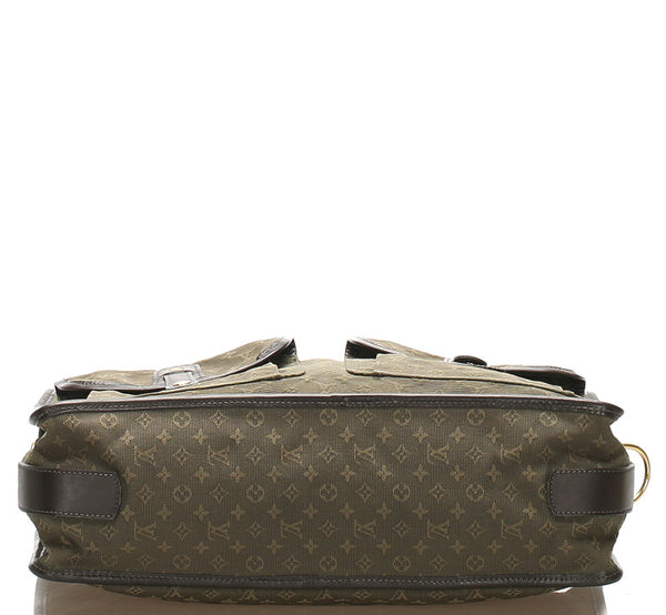 ルイ ヴィトン モノグラム サックマリーケイト M42342 カーキ キャンバス レザー ショルダーバッグ LOUIS VUITTON レディース 中古