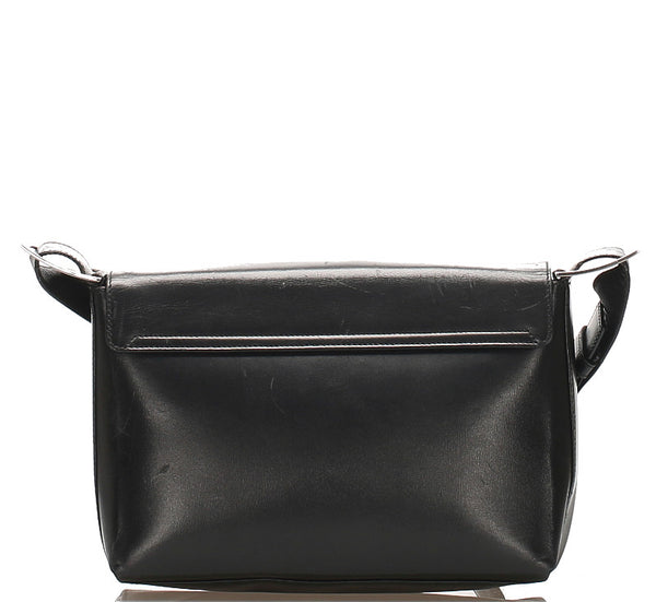 サルヴァトーレフェラガモ ヴァラ AF-21 9228 ブラック レザー 肩掛け ショルダーバッグ レディース Salvatore Ferragamo 中古