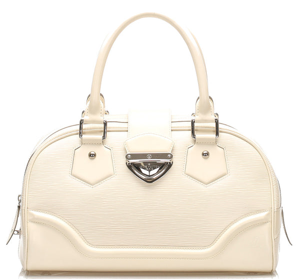 ルイ ヴィトン エピ モンテーニュGM M5931J ホワイト 白 レザー ハンドバッグ レディース LOUIS VUITTON 中古