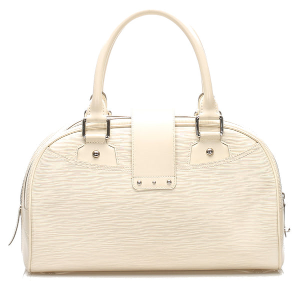 ルイ ヴィトン エピ モンテーニュGM M5931J ホワイト 白 レザー ハンドバッグ レディース LOUIS VUITTON 中古