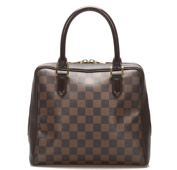 ルイ ヴィトン ダミエ ブレラ N51150 ブラウン 茶 レザー トートバッグ LOUIS VUITTON レディース 中古