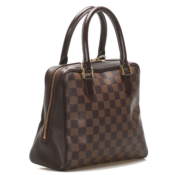 ルイ ヴィトン ダミエ ブレラ N51150 ブラウン 茶 レザー トートバッグ LOUIS VUITTON レディース 中古