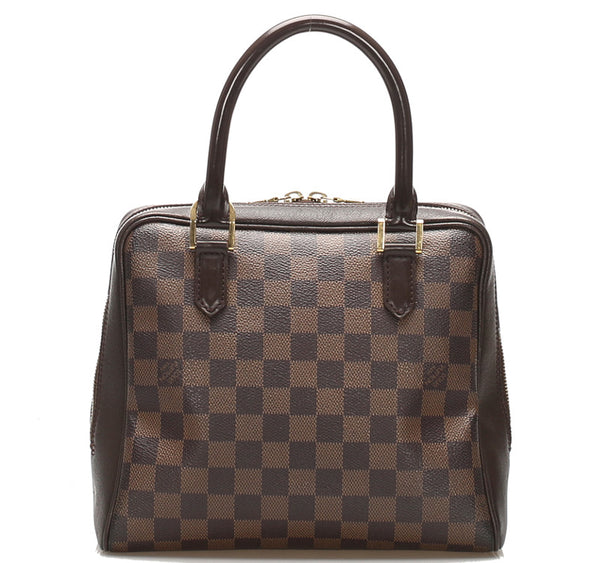 ルイ ヴィトン ダミエ ブレラ N51150 ブラウン 茶 レザー トートバッグ LOUIS VUITTON レディース 中古
