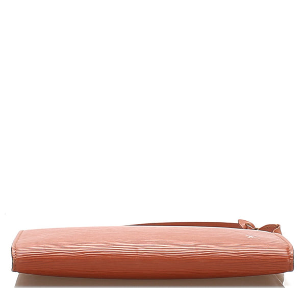 ルイ ヴィトン エピ アクセソワール M52943 ブラウン レザー ポシェット レディース LOUIS VUITTON 中古