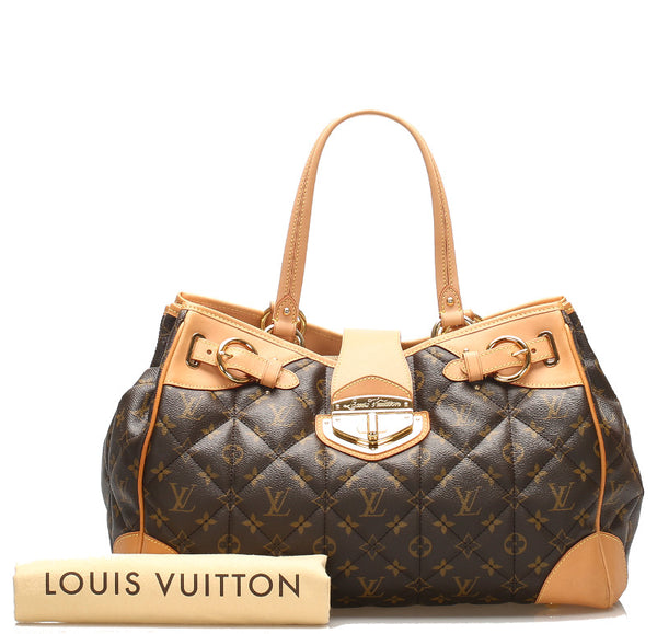 ルイ ヴィトン モノグラム エトワール ブラウン 茶 PVC レザー ショルダーバッグ レディース LOUIS VUITTON 中古
