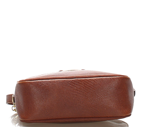 サルヴァトーレフェラガモ DE-21 3096 ブラウン 茶 レザー ショルダーバッグ Salvatore Ferragamo レディース 中古