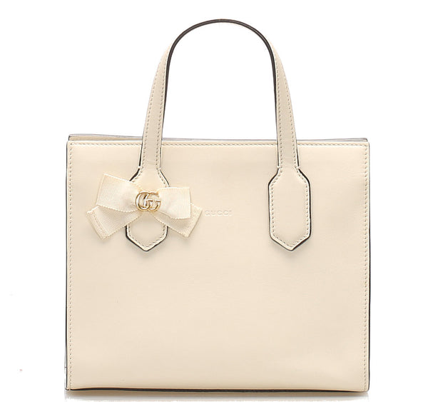 グッチ GGマーモント 443089 ホワイト レザー ショルダーバッグ レディース GUCCI 中古