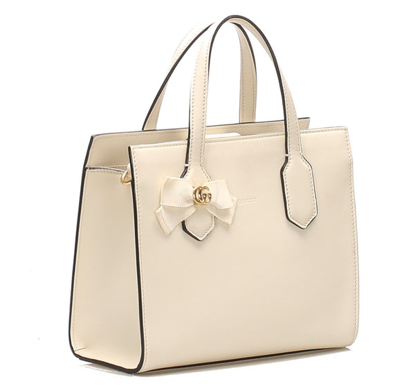 グッチ GGマーモント 443089 ホワイト レザー ショルダーバッグ レディース GUCCI 中古