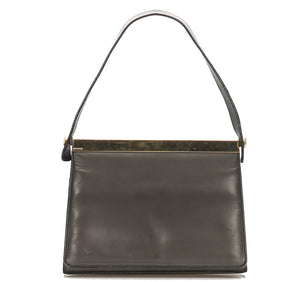グッチ 001・2058 ブラック 黒 レザー ハンドバッグ GUCCI レディース 中古