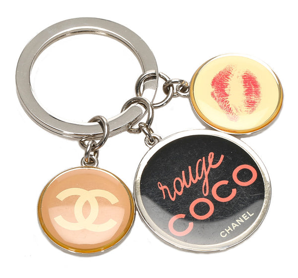 シャネル ココ シルバー メタル キーリング ユニセックス CHANEL 中古