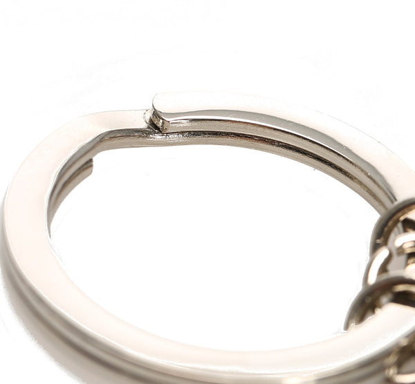 シャネル ココ シルバー メタル キーリング ユニセックス CHANEL 中古