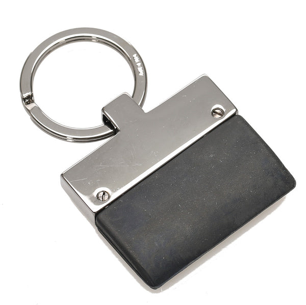 グッチ ブラック 黒 メッキ ゴム キーホルダー ユニセックス GUCCI 中古