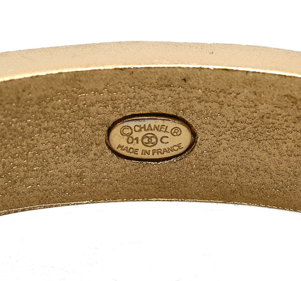 シャネル ゴールド メッキ バングル レディース CHANEL 中古