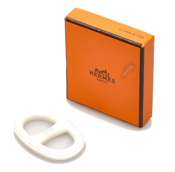 エルメス ホワイト スカーフリング ユニセックス HERMES 中古