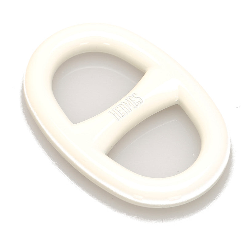 エルメス ホワイト スカーフリング ユニセックス HERMES 中古