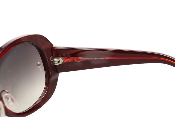 カルティエ ワインレッド プラスチック サングラス ユニセックス CARTIER 中古