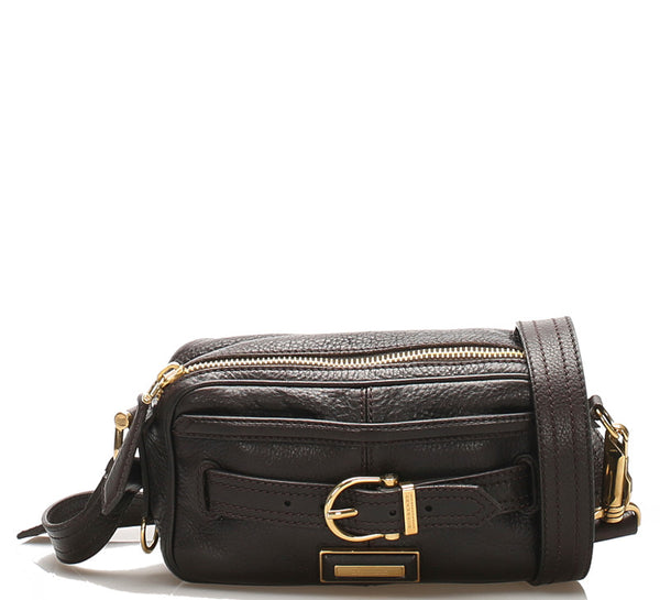 バーバリー ノバチェック ブラウン レザー 斜め掛け ショルダーバッグ レディース BURBERRY 中古