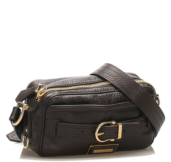 バーバリー ノバチェック ブラウン レザー 斜め掛け ショルダーバッグ レディース BURBERRY 中古