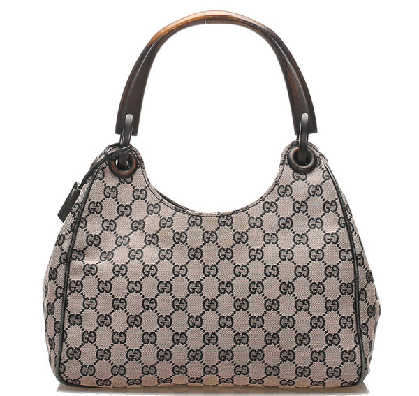 グッチ ピンク キャンバス ハンドバッグ レディース GUCCI 中古