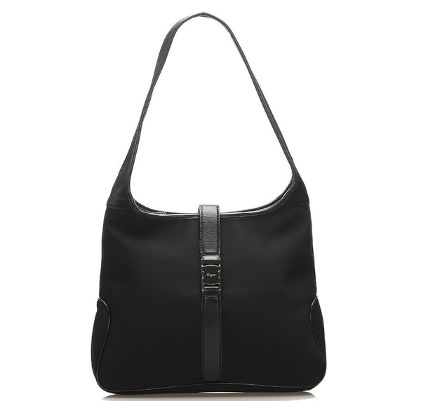 サルヴァトーレフェラガモ AU-21 0735 ブラック 黒 ナイロン レザー ショルダーバッグ レディース Salvatore Ferragamo 中古