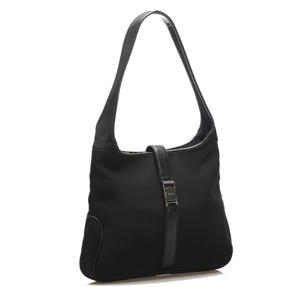 サルヴァトーレフェラガモ AU-21 0735 ブラック 黒 ナイロン レザー ショルダーバッグ レディース Salvatore Ferragamo 中古