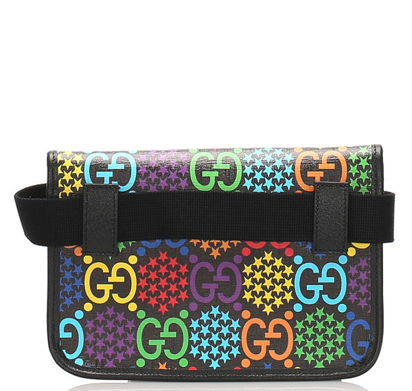 グッチ サイケデリック 598118 マルチカラー レザー ウエストバッグ レディース GUCCI 中古