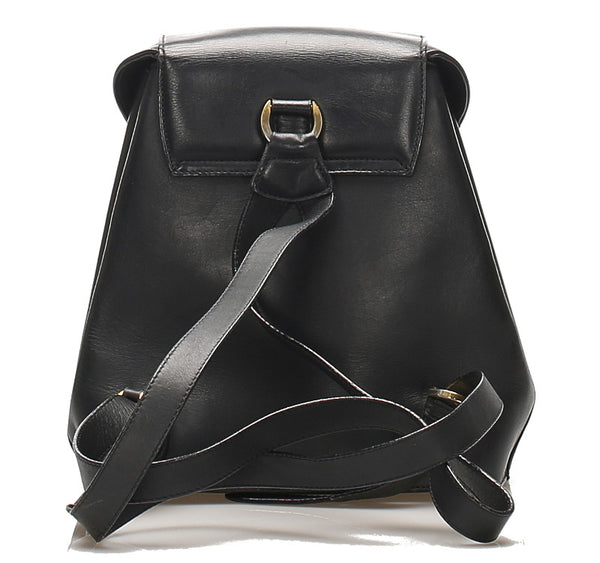 サルヴァトーレフェラガモ DQ-21 5207 ブラック レザー リュック バックパック レディース Salvatore Ferragamo 中古