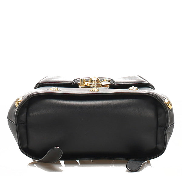 サルヴァトーレフェラガモ DQ-21 5207 ブラック レザー リュック バックパック レディース Salvatore Ferragamo 中古