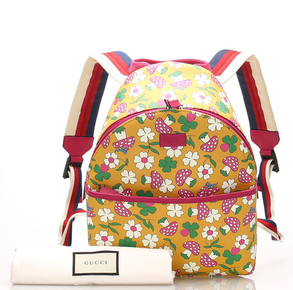 グッチ チルドレンズ キノコ 271327 マルチカラー PVC リュック バックパック レディース GUCCI 中古