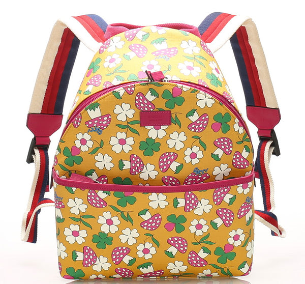 グッチ チルドレンズ キノコ 271327 マルチカラー PVC リュック バックパック レディース GUCCI 中古