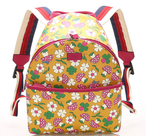 グッチ チルドレンズ キノコ 271327 マルチカラー PVC リュック バックパック レディース GUCCI 中古