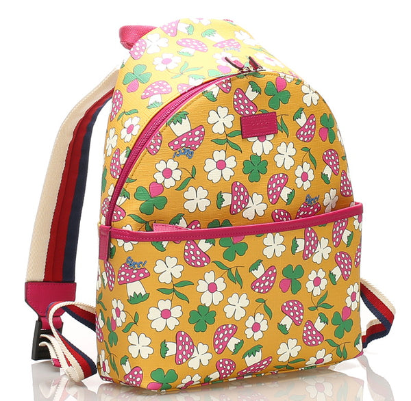 グッチ チルドレンズ キノコ 271327 マルチカラー PVC リュック バックパック レディース GUCCI 中古