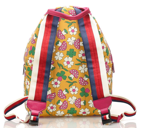 グッチ チルドレンズ キノコ 271327 マルチカラー PVC リュック バックパック レディース GUCCI 中古