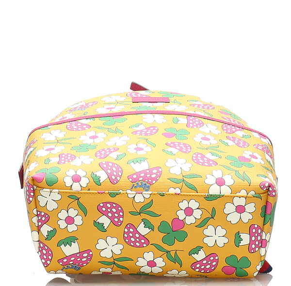 グッチ チルドレンズ キノコ 271327 マルチカラー PVC リュック バックパック レディース GUCCI 中古