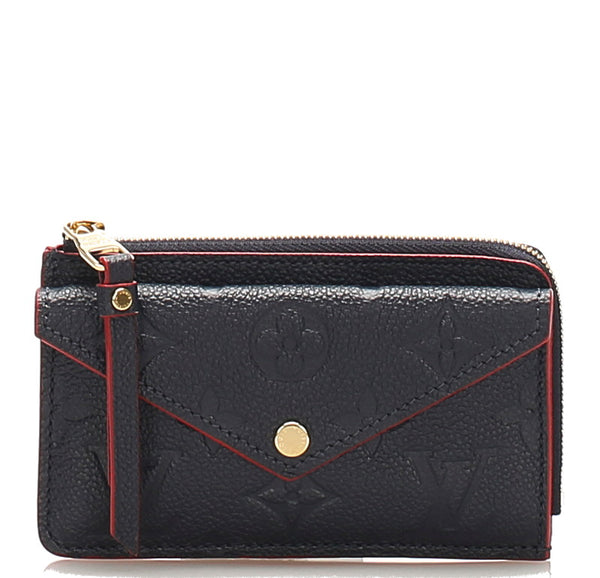 ルイ ヴィトン アンプラント ポルトカルトレクトヴェルソ M69420 ネイビー レザー コインケース ユニセックス LOUIS VUITTON 中古