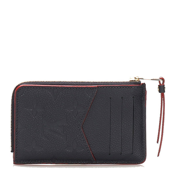 ルイ ヴィトン アンプラント ポルトカルトレクトヴェルソ M69420 ネイビー レザー コインケース ユニセックス LOUIS VUITTON 中古