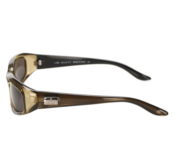 グッチ グリーン プラスチック サングラス ユニセックス GUCCI 中古