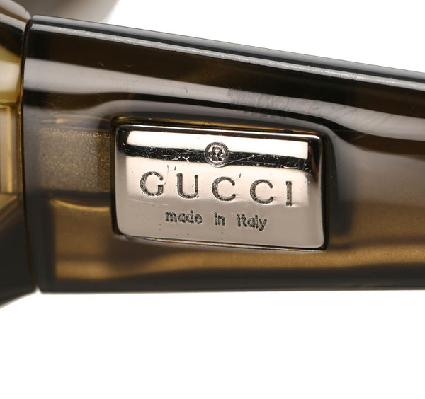 グッチ グリーン プラスチック サングラス ユニセックス GUCCI 中古