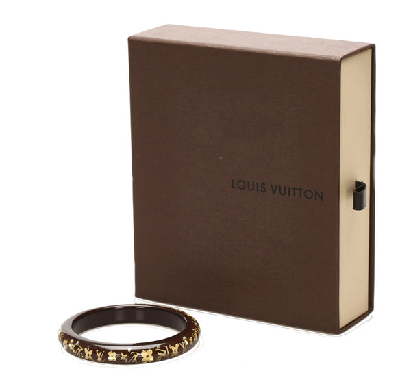 ルイ ヴィトン M65670 ブラウン プラスチック モノグラム ブラスレ アンクルージョン バングル レディース LOUIS VUITTON 中古