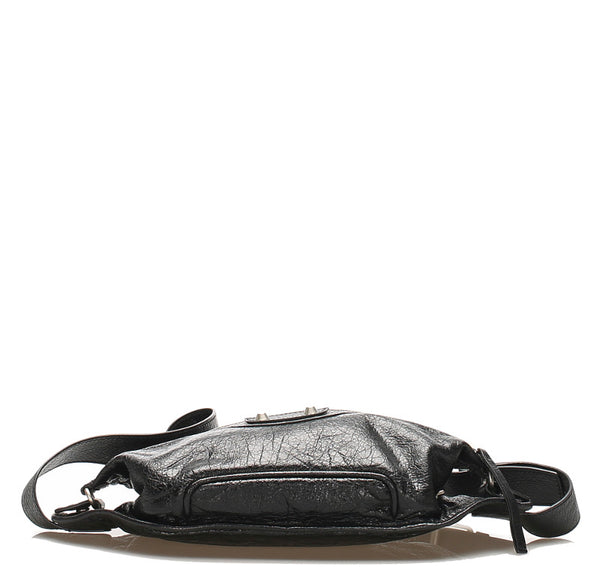 バレンシアガ ブラック 黒 レザー ウエストバッグ ユニセックス BALENCIAGA 中古