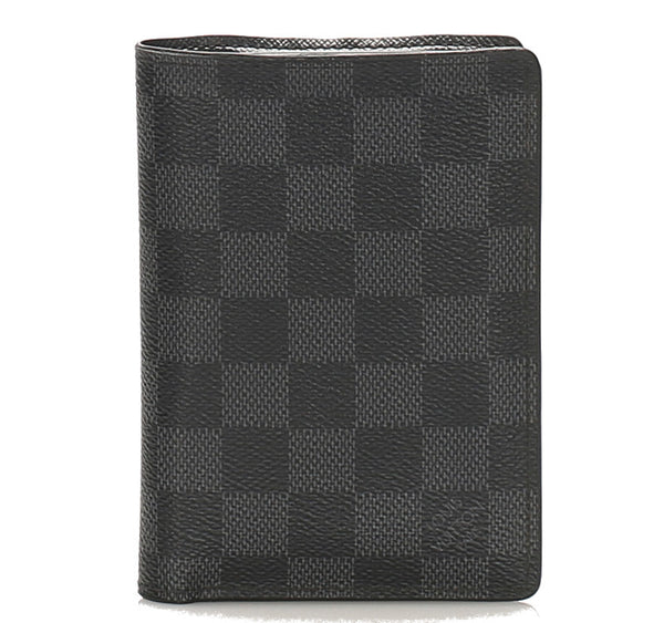 ルイ ヴィトン ダミエグラフィット ポルトフォイユ・レギュラー N61226 グレー レザー 二つ折り財布 メンズ LOUIS VUITTON 中古