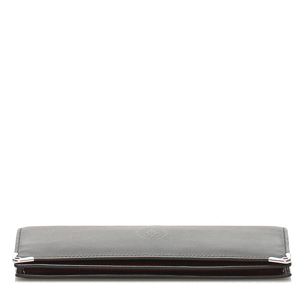 カルティエ ブラック 黒 レザー 長財布 ユニセックス CARTIER 中古