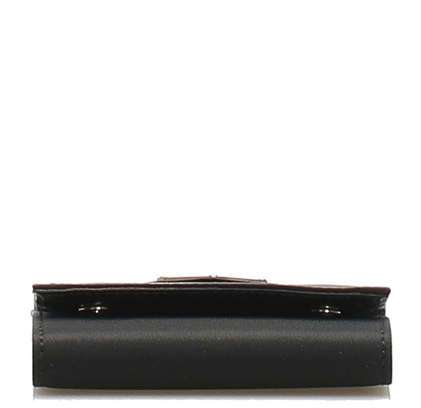プラダ ブラック 黒 ナイロン レザー キーケース レディース PRADA 中古