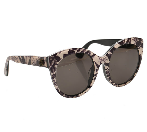 グッチ ネイビー ホワイト プラスチック サングラス レディース GUCCI 中古