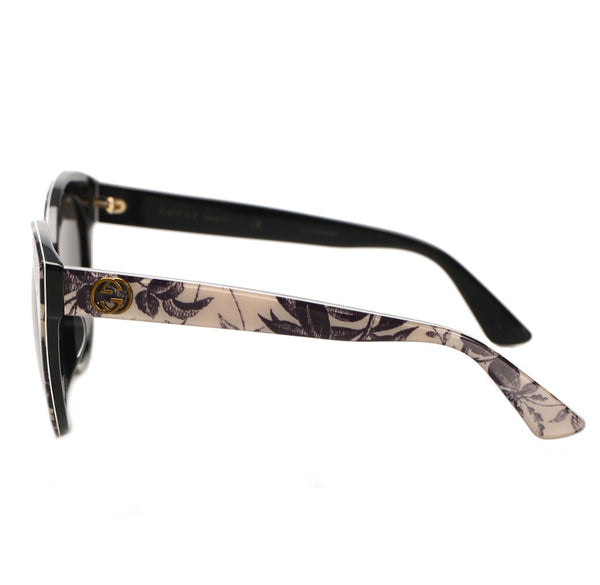 グッチ ネイビー ホワイト プラスチック サングラス レディース GUCCI 中古