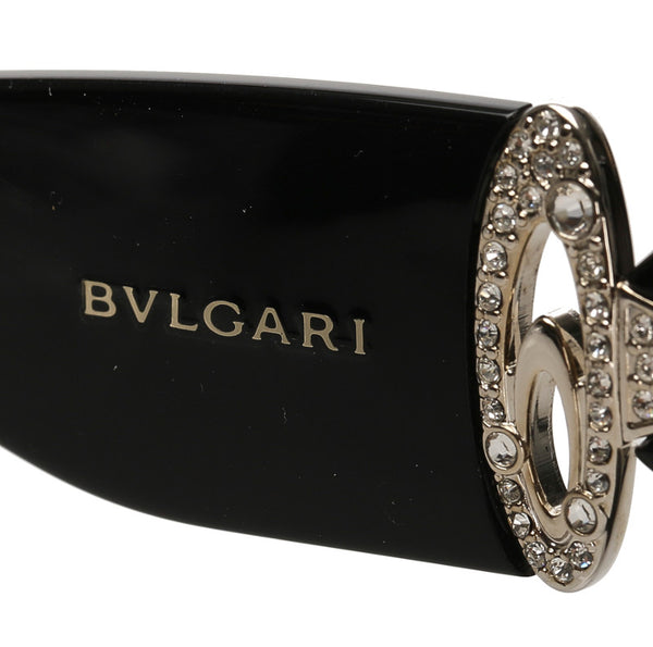 ブルガリ ブラック 黒 プラスチック サングラス レディース BVLGARI 中古