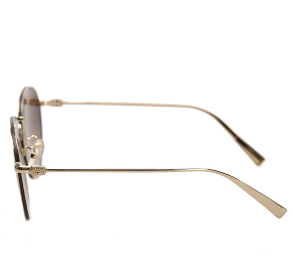 サルヴァトーレフェラガモ ブラウン ゴールド メタル プラスチック サングラス ユニセックス Salvatore Ferragamo 中古