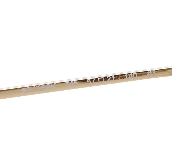 サルヴァトーレフェラガモ ブラウン ゴールド メタル プラスチック サングラス ユニセックス Salvatore Ferragamo 中古