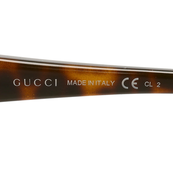 グッチ GG ブラウン 茶 プラスチック サングラス レディース GUCCI 中古