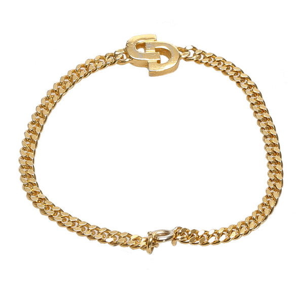 ディオール ゴールド メッキ ラインストーン ブレスレット レディース Dior 中古